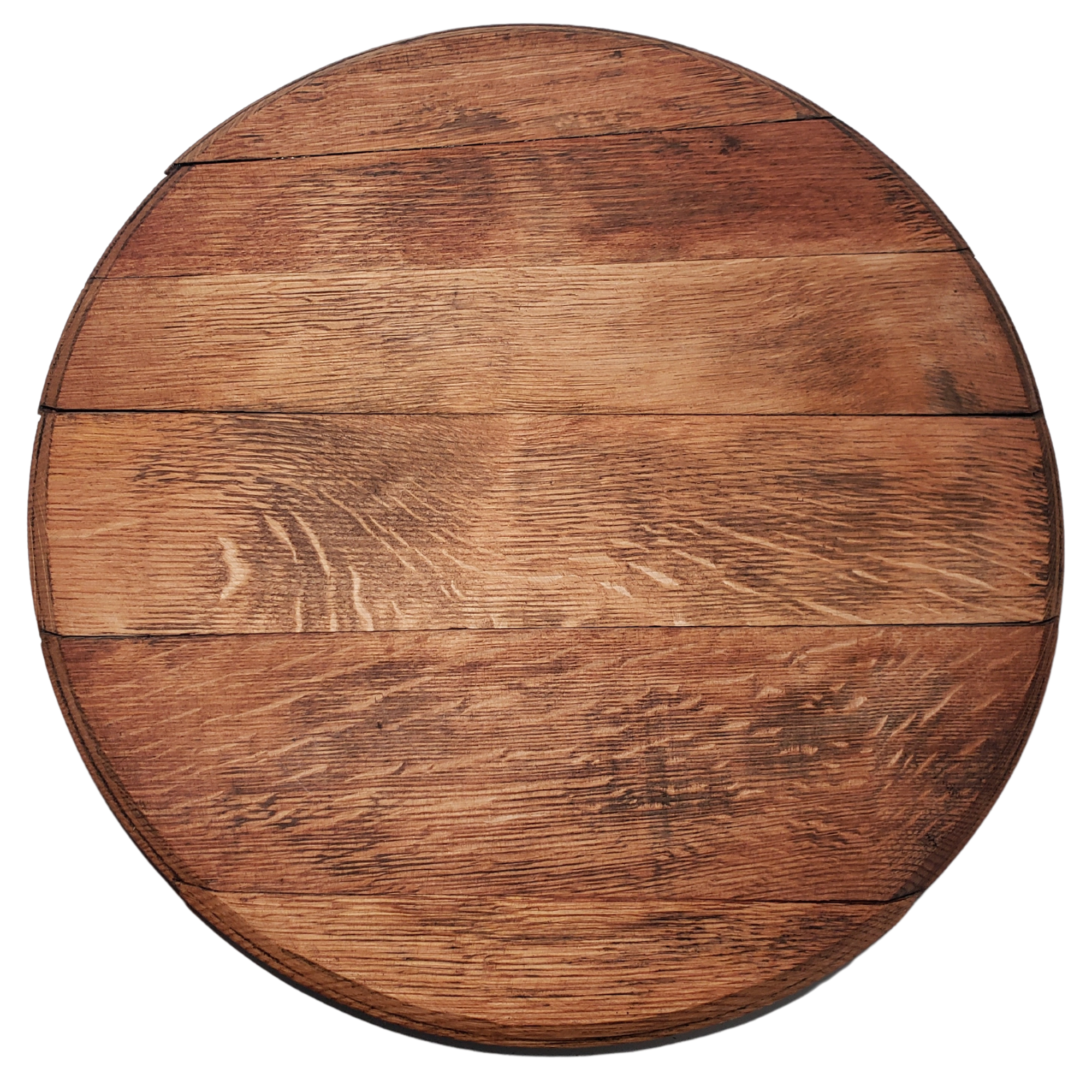 Bourbon Barrel Head Lazy Susans No Rings (Rounds)