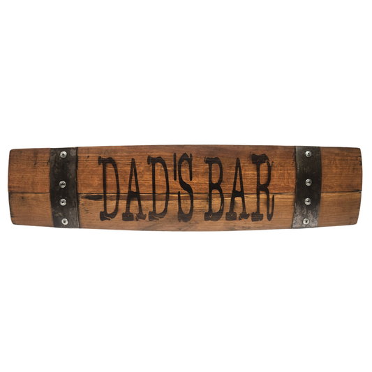 Dad & Grandpa Stave Signs on Horizontal  24 Inches Long