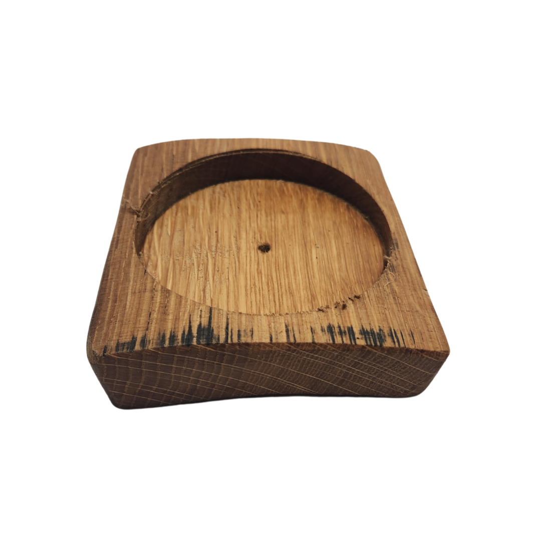 4-Piece Coaster Set Made from Repurposed Whiskey or Wine Barrel | Perfect for Regular Glassware - WhiskeyandWineDesign