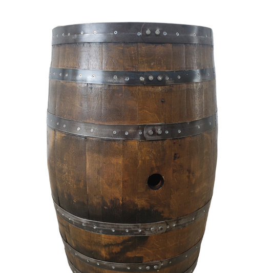 No Door Barrel Cabinet - WhiskeyandWineDesign
