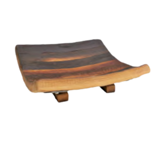 Reclaimed Wine Barrel Stave Tray/Bowl/Centerpiece (Square) - WhiskeyandWineDesign