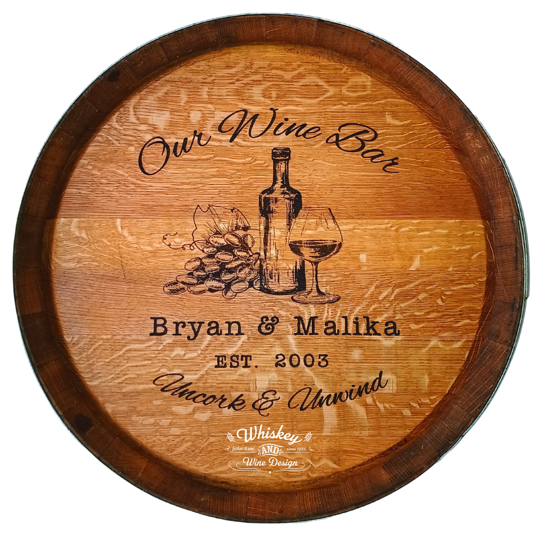 Rustic Accessories - Coaster Set Stave Wooden Wine Sayings Decor