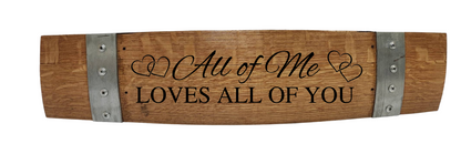 Anniversary/Valentine's/ Wedding Scripts on Stave Sign 24 Inch Long