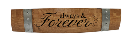 Anniversary/Valentine's/ Wedding Scripts on Stave Sign 24 Inch Long