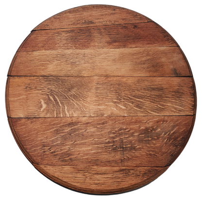 Authentic Whiskey Barrel Head and Bourbon Barrel Head Lazy Susan - 21" - WhiskeyandWineDesign