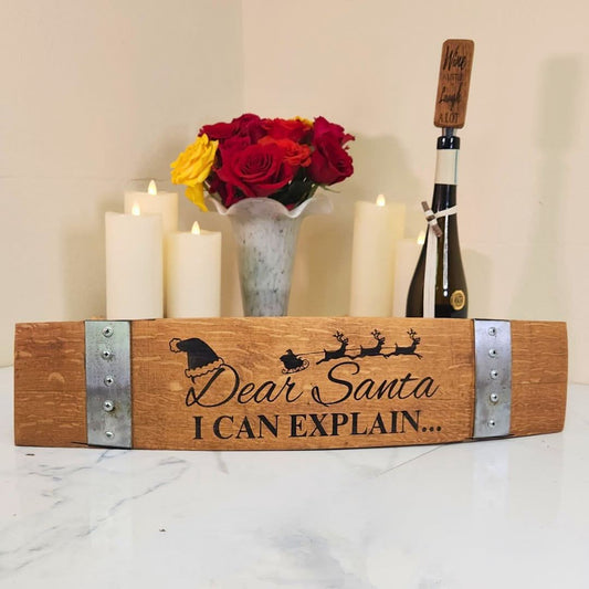 Holiday Barrel Head Signs - WhiskeyandWineDesign