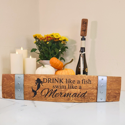 Wine Signs with Punny Wine Scripts Made from Wine Barrel Staves 24 Inch Large+XLarge - WhiskeyandWineDesign