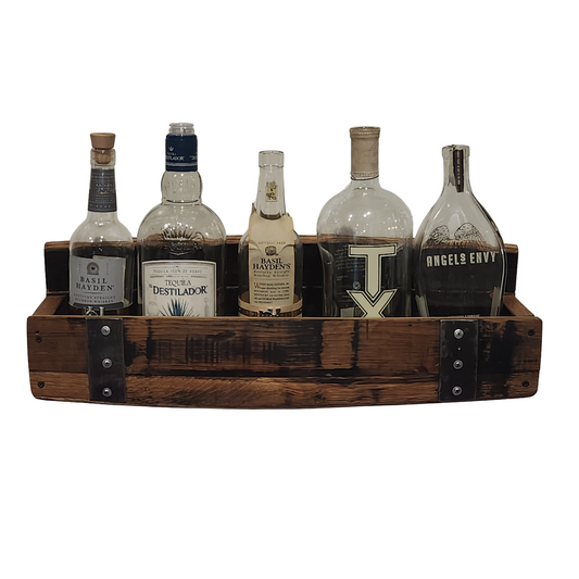 Horizontal Stave Shelf - WhiskeyandWineDesign