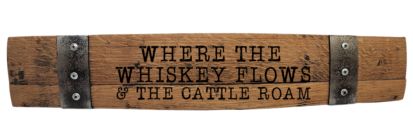 Western Signs with Popular Quotes – Custom Laser Engraved Barrel Stave Sign