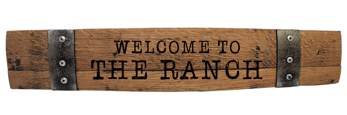 Western Signs with Popular Quotes – Custom Laser Engraved Barrel Stave Sign