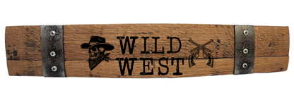 Western Signs with Popular Quotes – Custom Laser Engraved Barrel Stave Sign