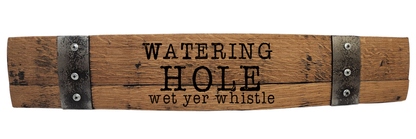 Western Signs with Popular Quotes – Custom Laser Engraved Barrel Stave Sign