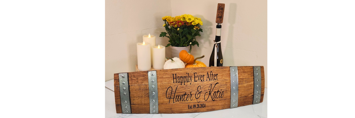 Home Sweet Home Barrel Stave Sign – Double Metal - WhiskeyandWineDesign