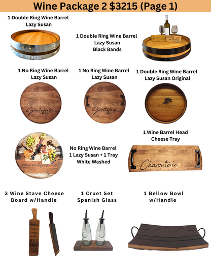 Wine Barrel Bundle Package 2: Timeless Treasures for your Shop