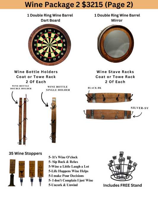 Wine Barrel Bundle Package 2: Timeless Treasures for your Shop