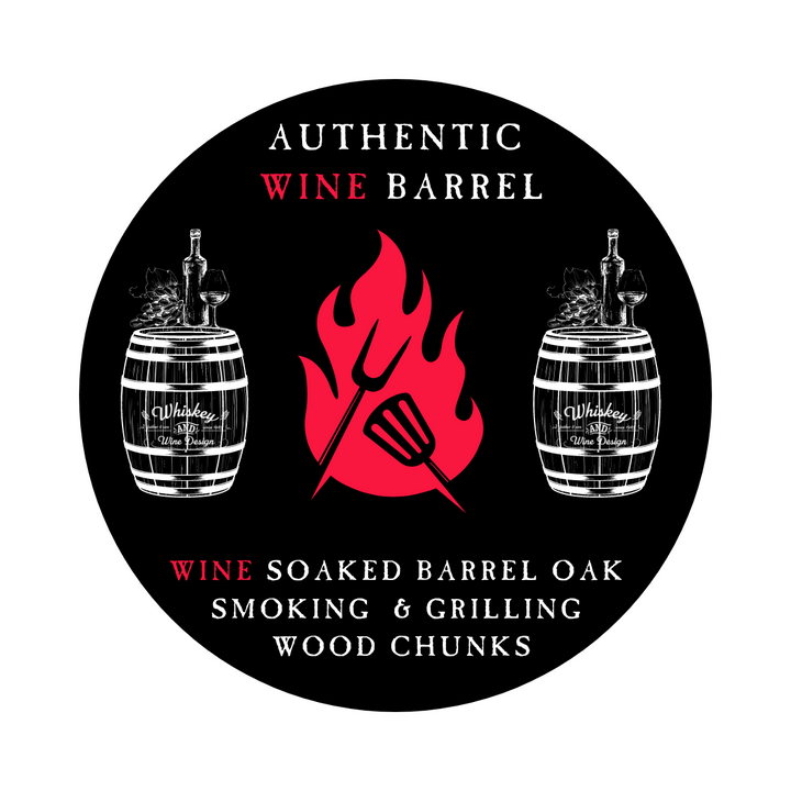 Authentic Wine Barrel Authentic Smoking & Grilling CHUNKS - WhiskeyandWineDesign