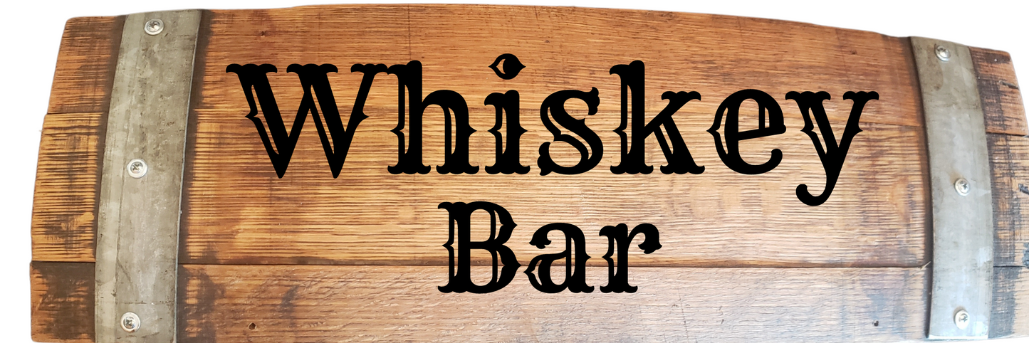 Stave Sign Whiskey Sayings Horizontal 24 Inches XLarge - WhiskeyandWineDesign