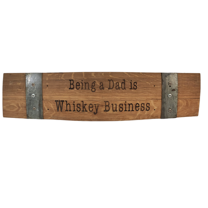 Whiskey Scripts on 24 Inch- Stave Sign (WhiskeyH24) - WhiskeyandWineDesign