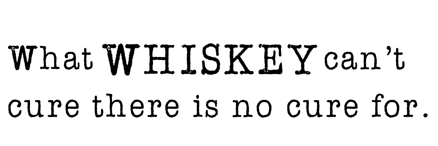 Whiskey Scripts on 24 Inch- Stave Sign (WhiskeyH24) - WhiskeyandWineDesign