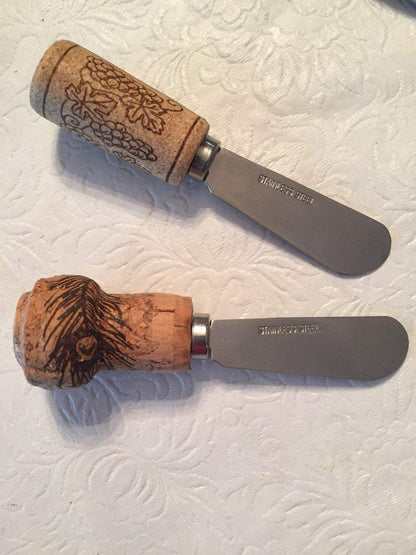 Stave Authentic Oak Barrel Cheese Board + Cork Knife | Authentic Oak Wine Stave Cheese Board - WhiskeyandWineDesign