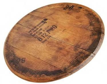 Authentic Whiskey Barrel Head and Bourbon Barrel Head Lazy Susan - 21" - WhiskeyandWineDesign