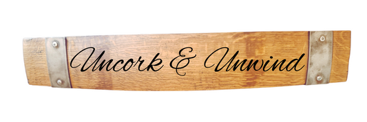 Stave Sign Wine Sayings on Horizontal 28 Inches-WineH28 - WhiskeyandWineDesign